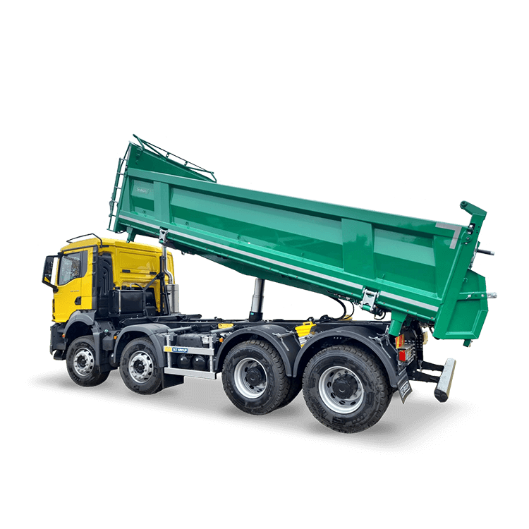 3-way tipper on 8 × 4, 8 × 6 and 8 × 8 chassis