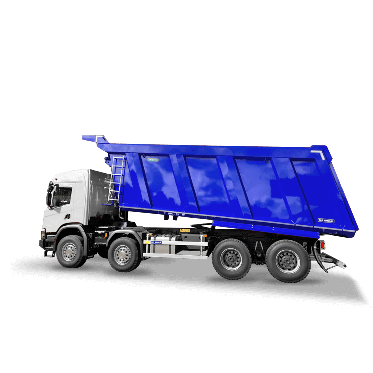 1W tailgate dump truck, high volume type